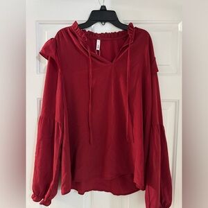 Woman red blouse size L